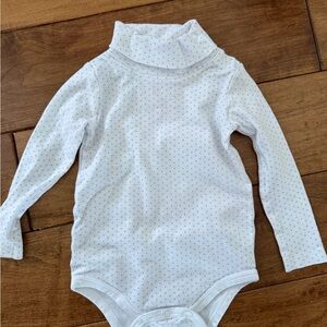 The Beaufort Bonnet Company White Long-Sleeve Polka Dot Baby One-Piece